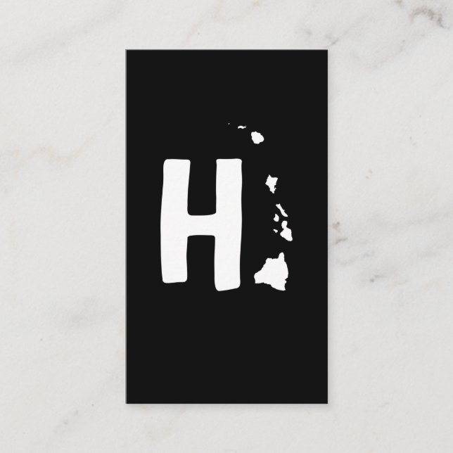 Hawaiiöarna Karta Hawaii Maui Oahu Island Visitkort (Framsida)