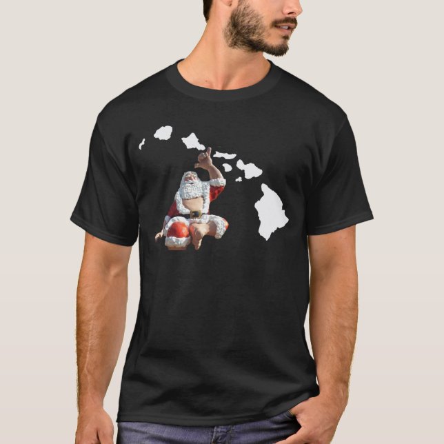 Hawaiiöarna och Jultomten T Shirt (Framsida)