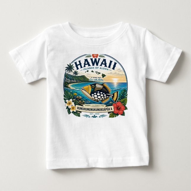 Hawaiiöarna T Shirt (Framsida)