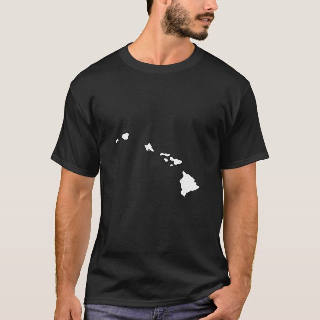Hawaiiöarna T Shirt (Framsida)