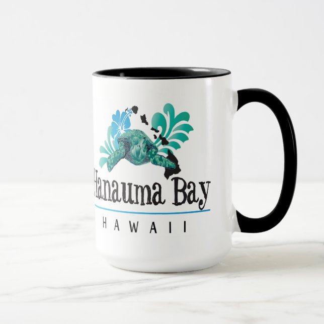 Hawaiiöarna, Turtle och Hibiscus Flower Mugg (Höger)