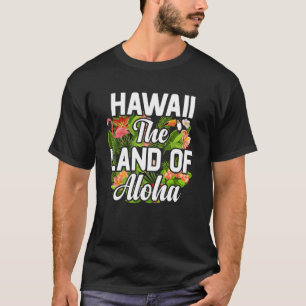 Hawaiiön sol stranden vinkarare och handflatan trä t shirt