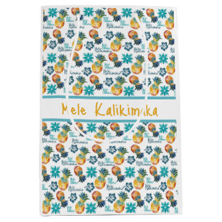 Hawaiisk ananas och Hibiscus Medium Gift Bag