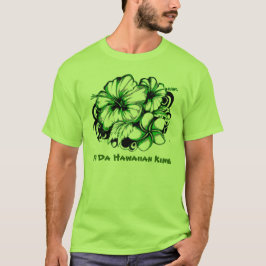 Hawaiisk blommigt hibiscus t-shirt