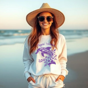 Hawaiisk delfinflippin’ Fabulous Lila T Shirt