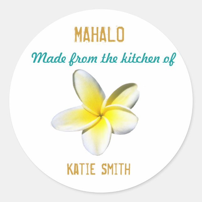 Hawaiisk etikett (Framsida)