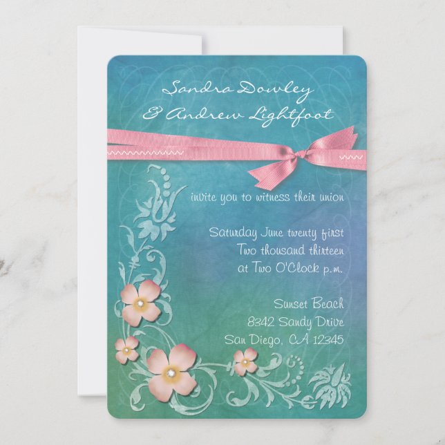 Hawaiisk inbjudan (Framsida)