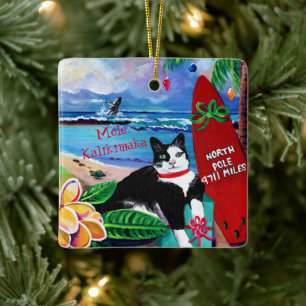 Hawaiisk julklapp på Poipu Ceramic Ornament