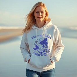 Hawaiisk Sjöjungfru-Salty, Sassy och Splashy Blue T Shirt
