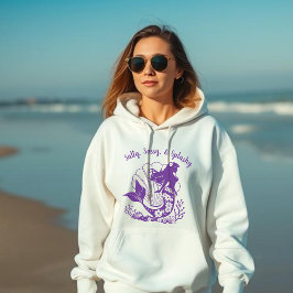 Hawaiisk Sjöjungfru-Salty, Sassy och Splashy Lila T Shirt
