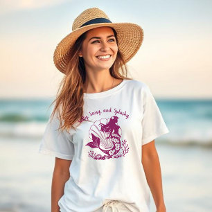 Hawaiisk Sjöjungfru-Salty, Sassy och Splashy T Shirt