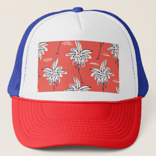 Hawaiisk strandskjorta, Doodle handflatan mönster. Keps