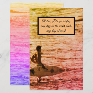 Hawaiisk surfer brevpapper