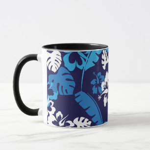 Hawaiiska blommor och växter mugg