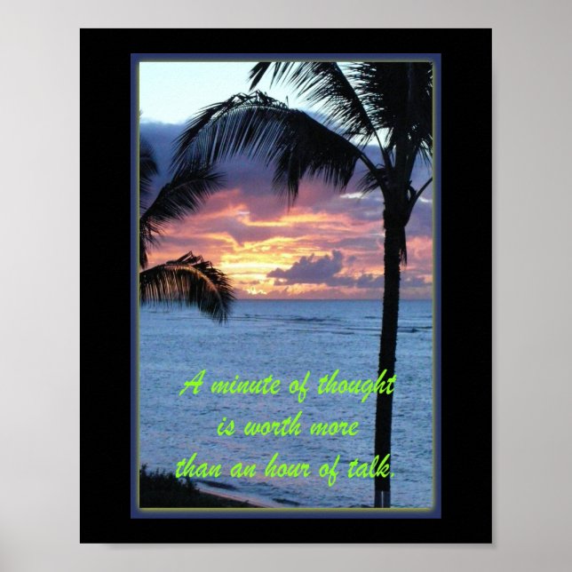 Hawaiiska citattecken Poster (Framsidan)