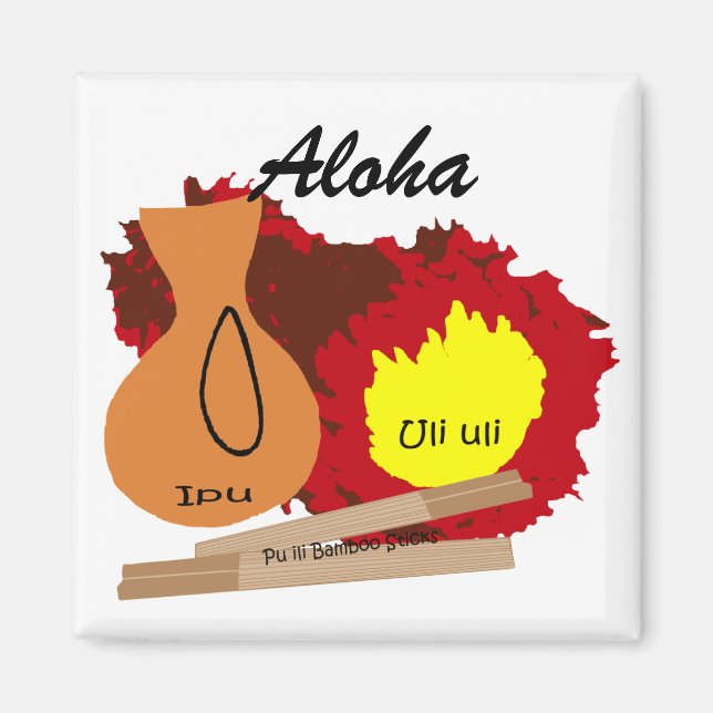 Hawaiiska instrument, Aloha magnet (Framsidan)