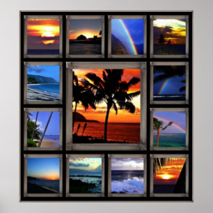 Hawaiiska scener poster