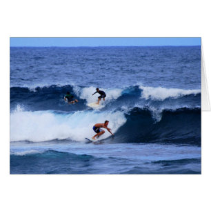 Hawaiiska Surfers Hälsningskort