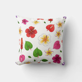 Hawaiiska Tropical Flowers Kudde