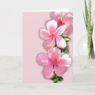 Hawaiiskt Hibiscus Valentindagskort Helgkort