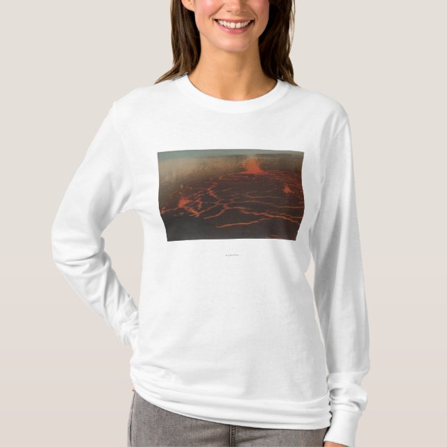 HawaiiView av Lavaslingor i KilauerHawaii Tee Shirt (Framsida)