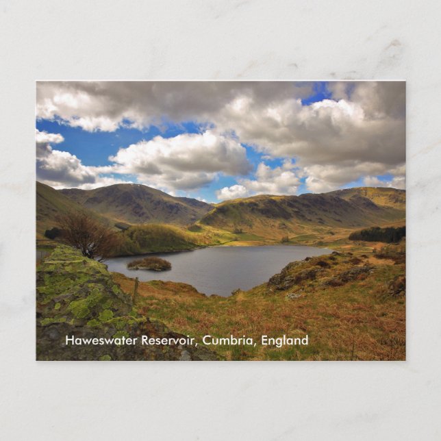Haweswter Reservoir, Cumbria Postcard Vykort (Framsida)