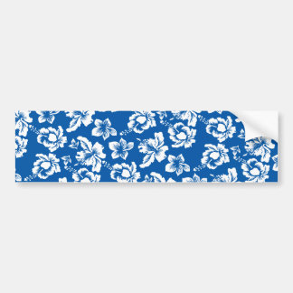 Hawiian Blue Flower Mönster Bildekal