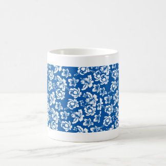 Hawiian Blue Flower Mönster Kaffemugg