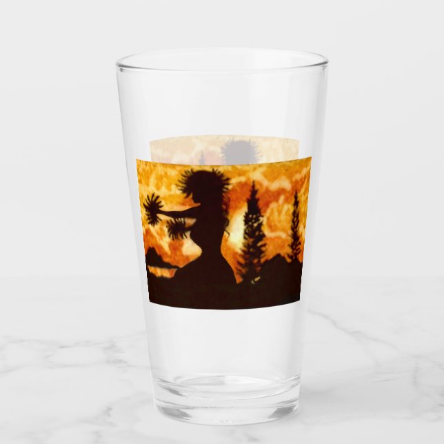 Hawiian Hula Dancer Glaskopp (Framsida)