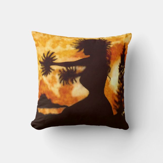 Hawiian Hula Dancer Kudde (Framsida)