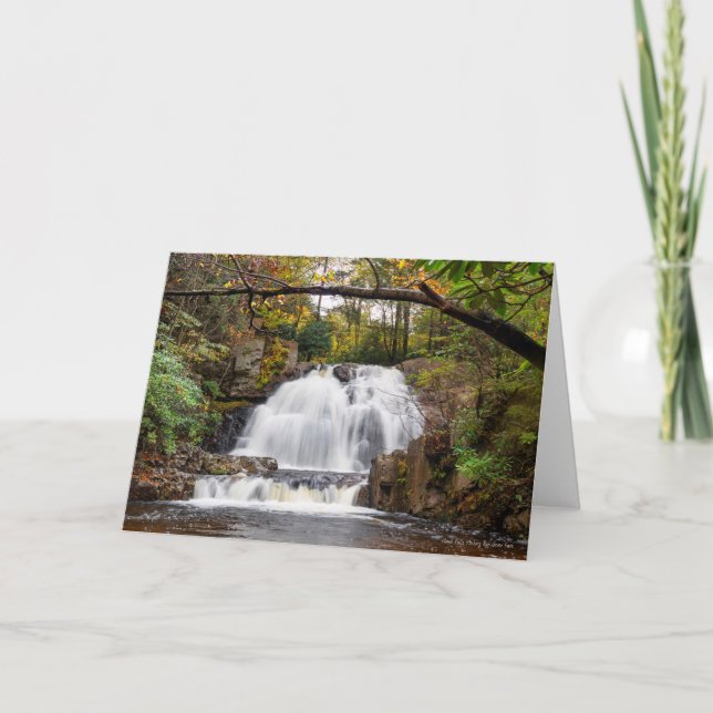 Hawk Falls på hösten Kort (Framsida)