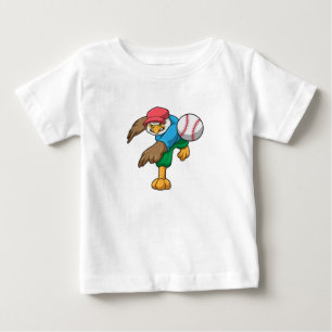 Hawk i Baseball med Baseball fladdermus T Shirt