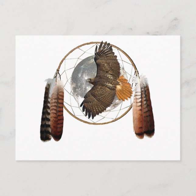 Hawk Måne Vykort (Framsida)