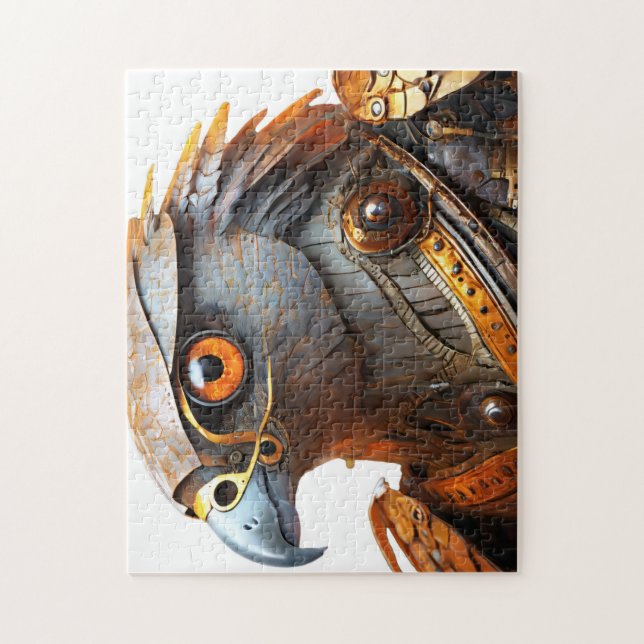 Hawk med steampunk armor pussel (Vertikal)