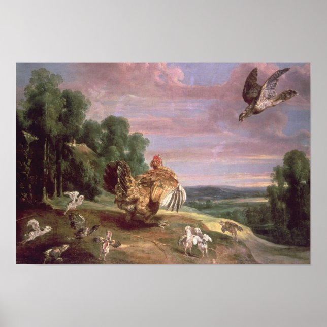 Hawk och Hen Poster (Framsidan)