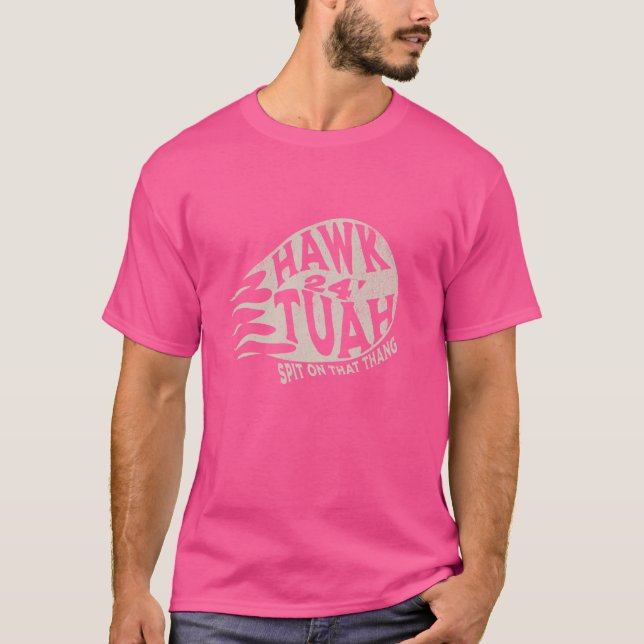 Hawk Tuah, 2024 Meme Spit Boll Graphic T Shirt (Framsida)