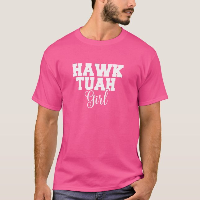 Hawk Tuah 2024 Spit on that Thang roligt meme vira T Shirt (Framsida)