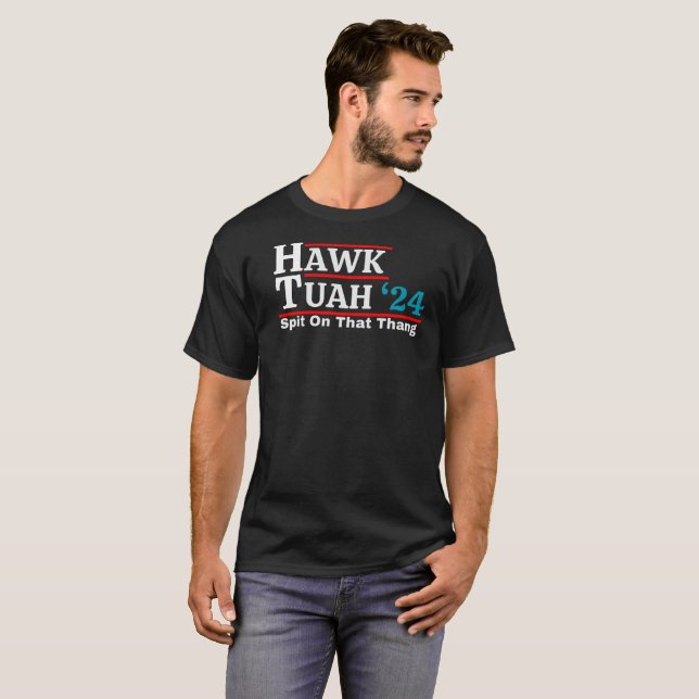 Hawk Tuah Shirt, Spit på Thang T Shirt (Hel framsida)