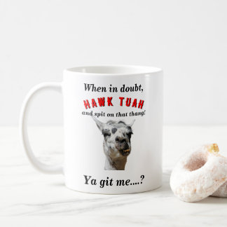 Hawk tuah spoah novelty parody kaffemugg