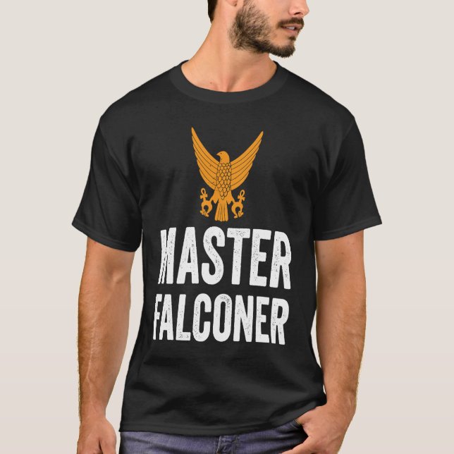 Hawker and Falconry Master Falconer T Shirt (Framsida)