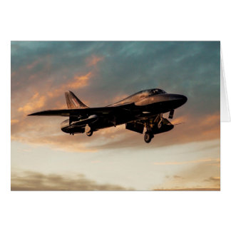 Hawker Hunter Hälsningskort