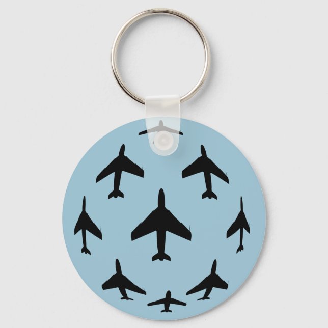 Hawker Hunter Keychain Nyckelring (Framsida)
