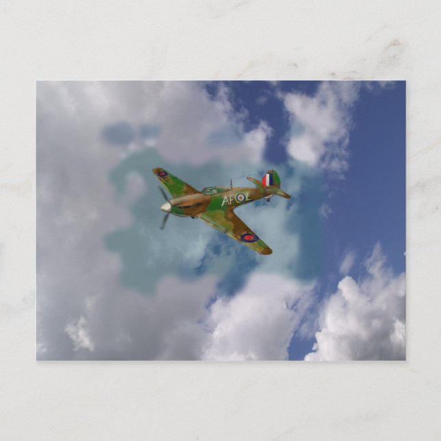 Hawker Hurrican Vykort (Framsida)