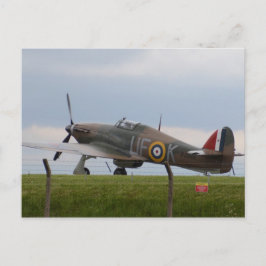 Hawker Hurricane Three Quarter View Vykort