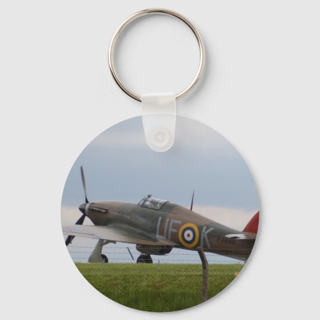 Hawker Hurricane tre kvarts vy Nyckelring (Framsida)