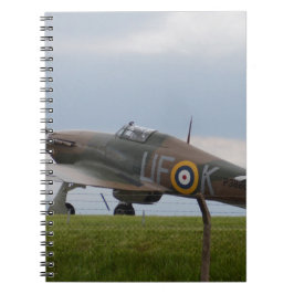 Hawker Hurricane trekvarts vy Anteckningsbok