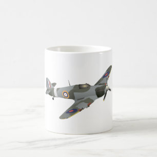 Hawker orkanen WW2 Fighter Kaffemugg