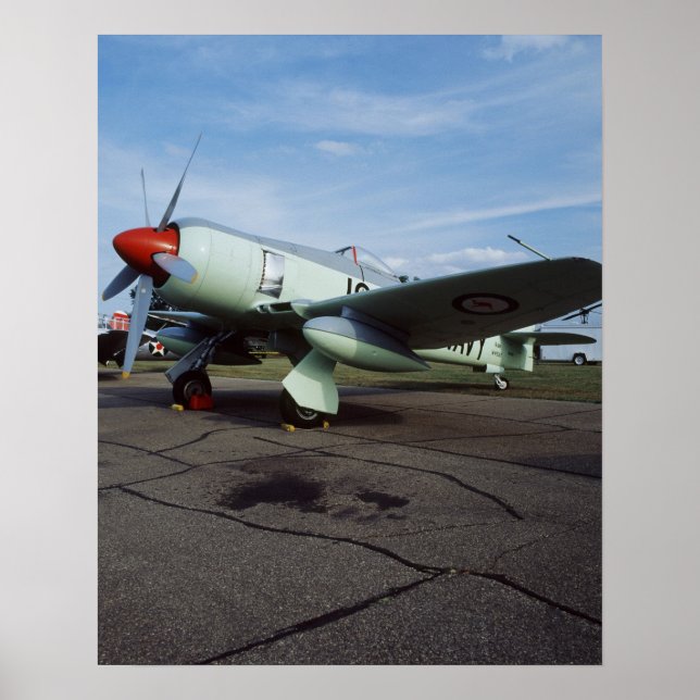 Hawker Sea Fury vid CAF, Minnesota Vinge, vid 2 Poster (Framsidan)