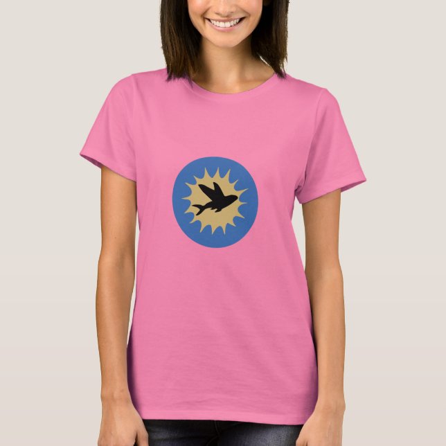 Hawker Sea Hawk : Flygande fisk (flickor) T-shirt (Framsida)