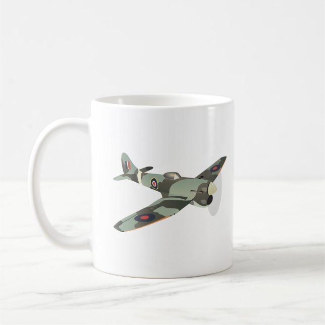 Hawker Tempest British WW2-flygplan Kaffemugg (Vänster)